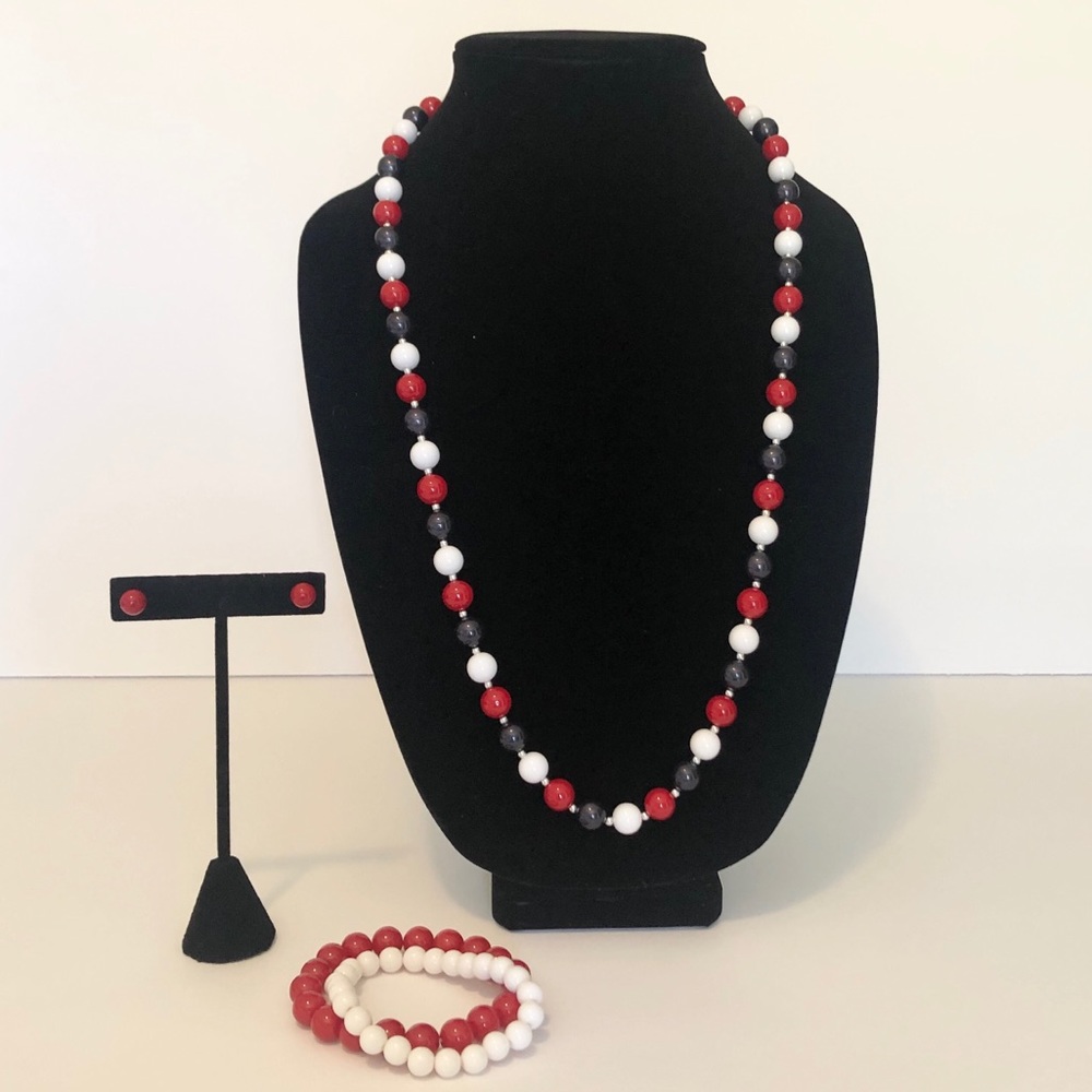 Necklace Bracelet and Earrings Set